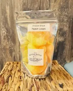 Freeze Dried Peach Loops